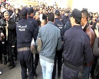 Arresation d'un manifestant au 1er Mai